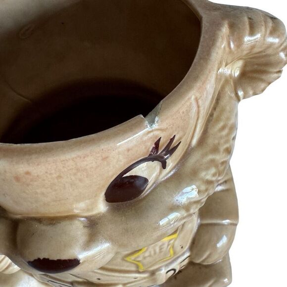 Vintage Twin Winton Police Chief Teddy Bear Cookie Jar - Picture 4 of 10